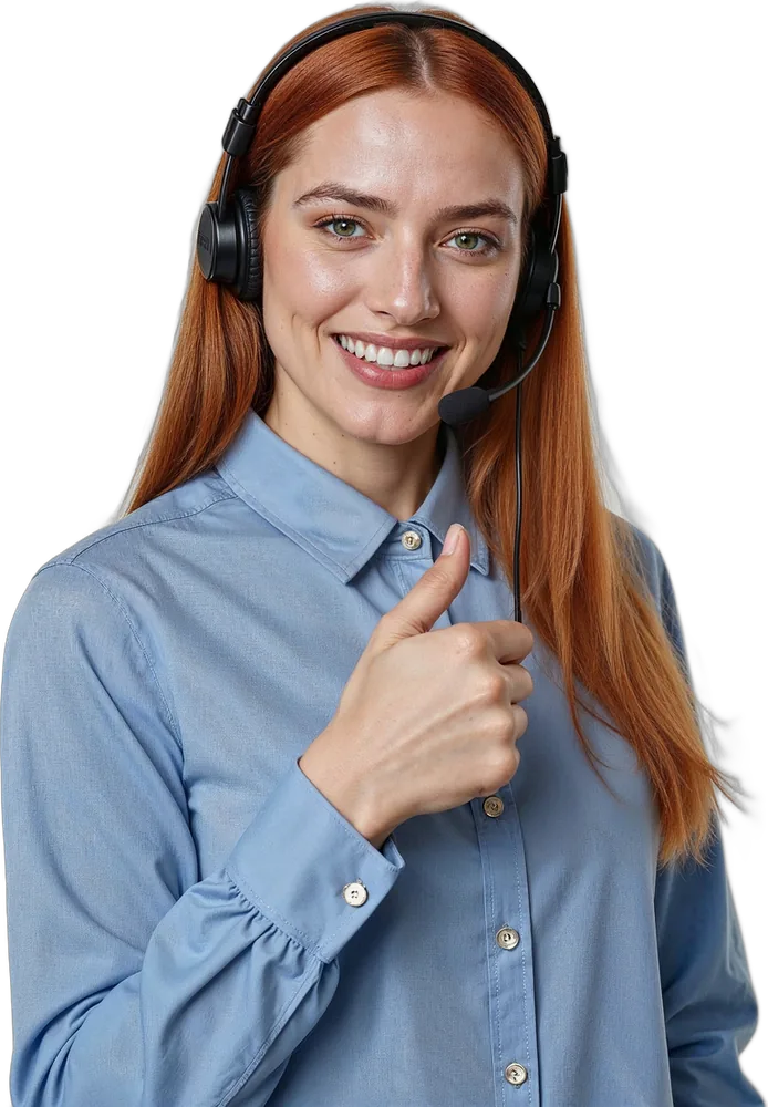 Teleoperadora de atención al cliente de ZP Newline Group